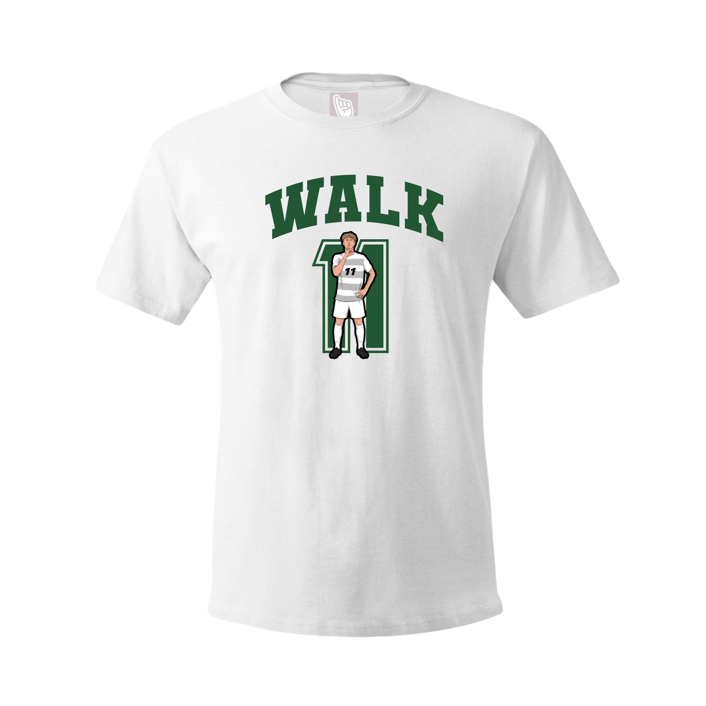 Youth Tee — Number in White