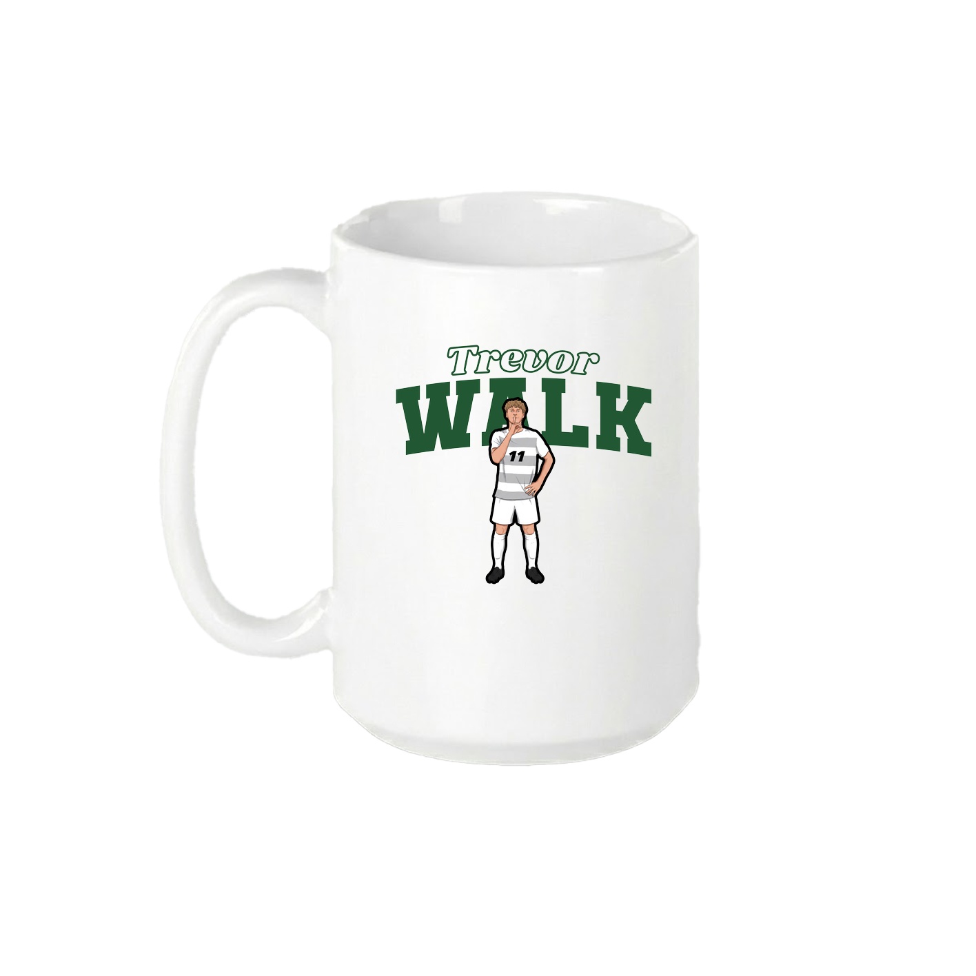 15oz Coffee Mug — Name Arch in White