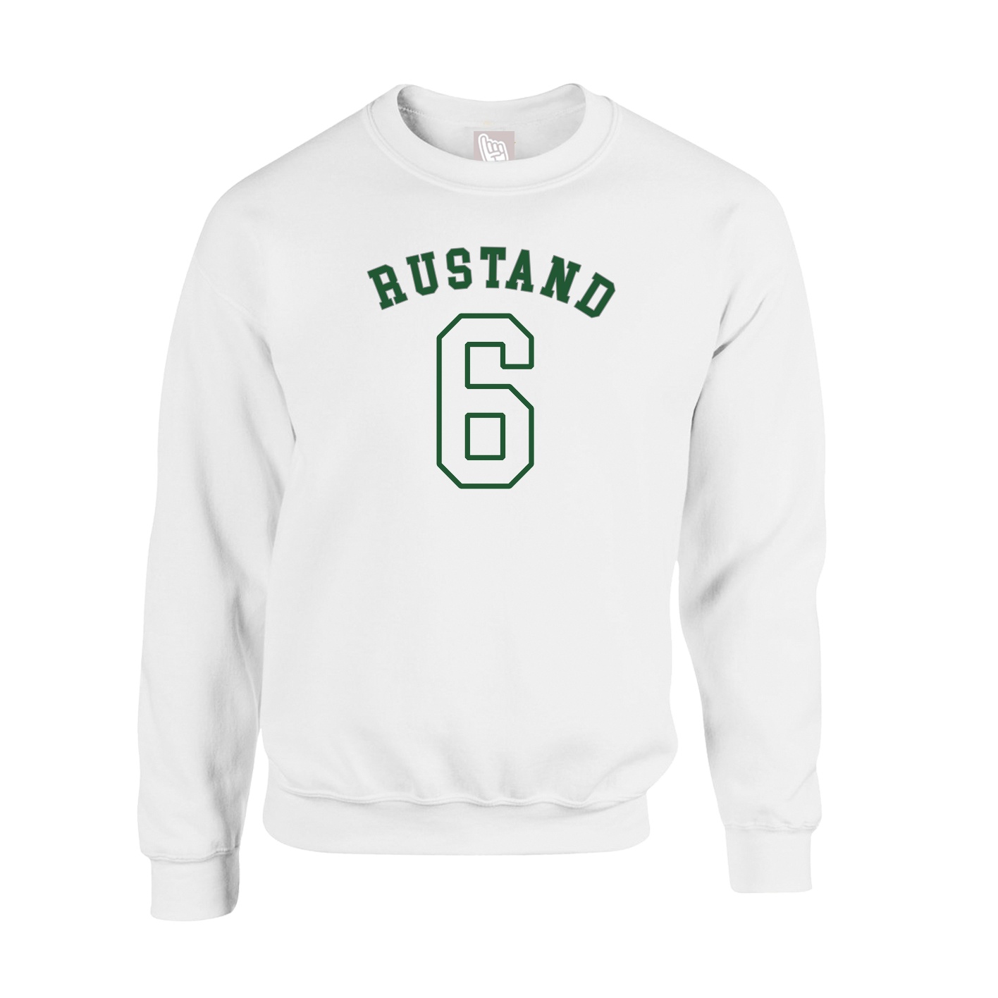 Fleece Crew — Shirsey Arch in White