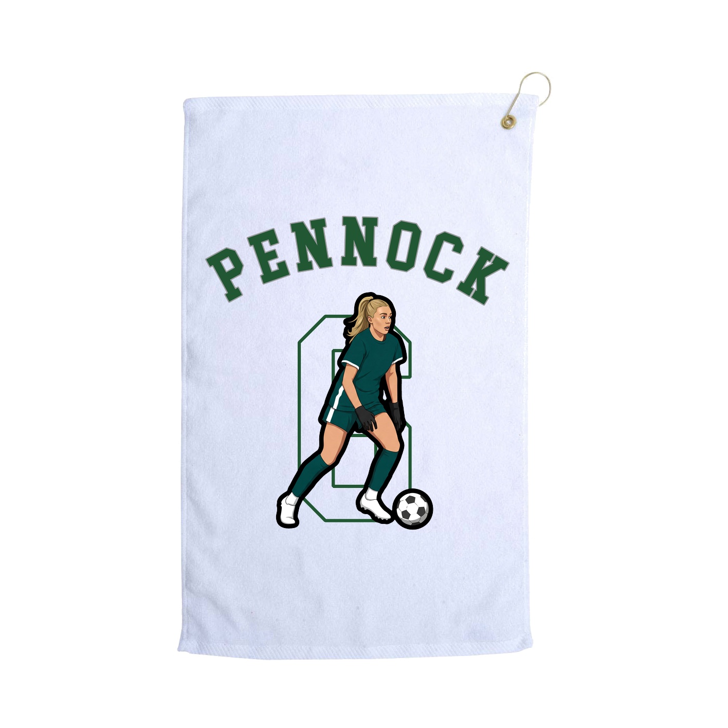 Golf Towel — Shirsey Arch in White