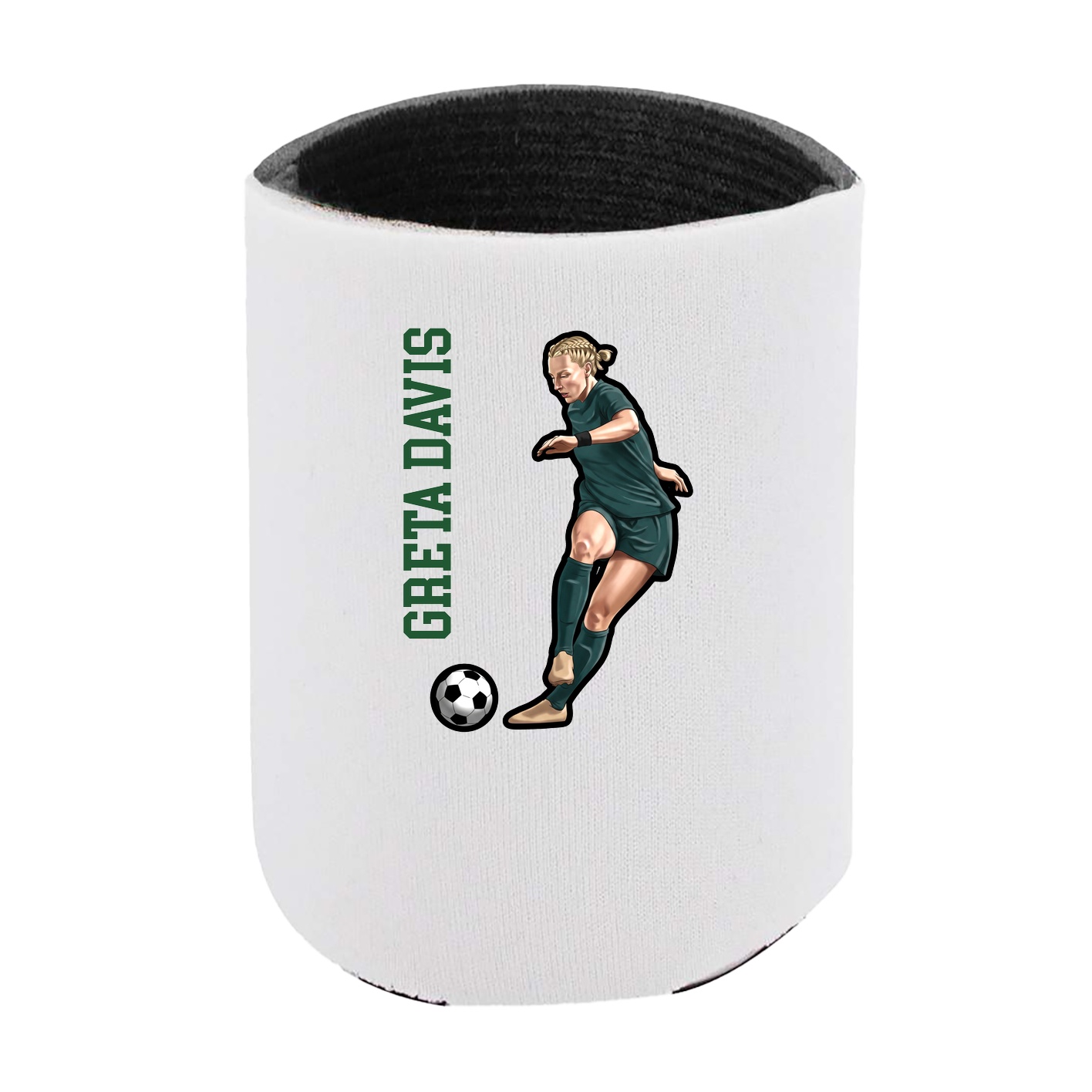 Can Holder — Name Vertical in White
