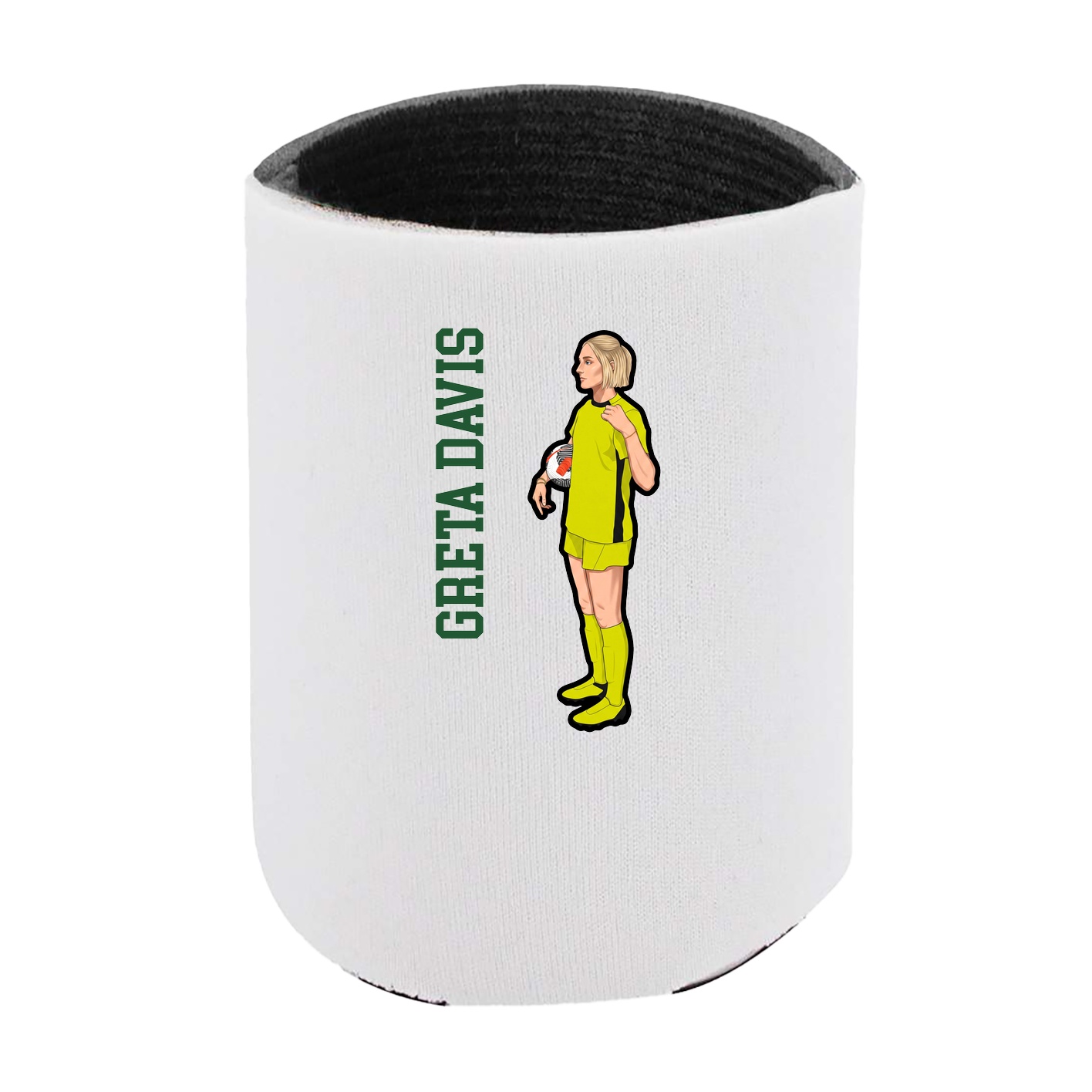 Can Holder — Name Vertical in White