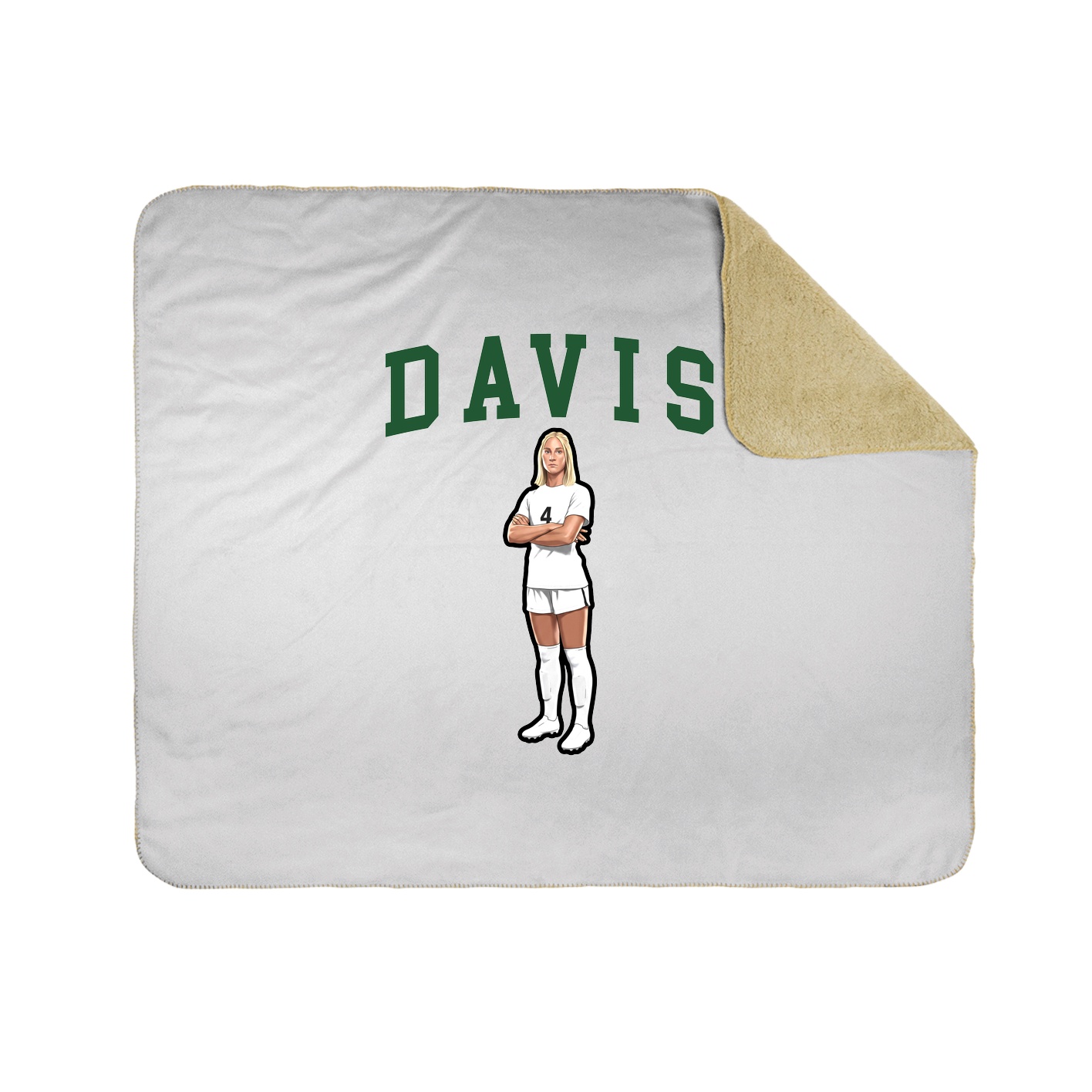 Throw Blanket — Shirsey in White