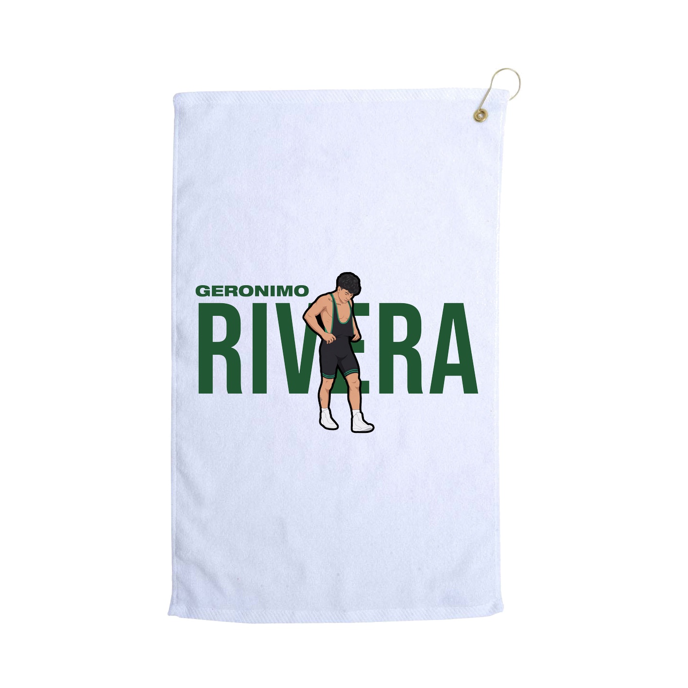 Golf Towel — Player Name in White