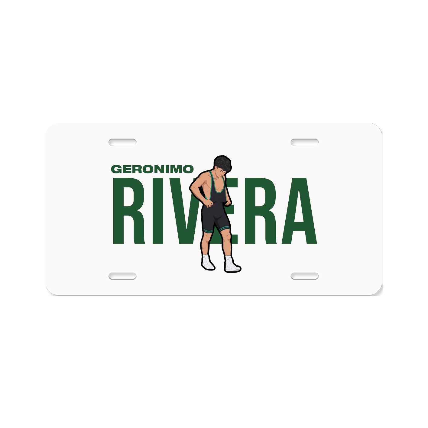 License Plate — Player Name in Classic