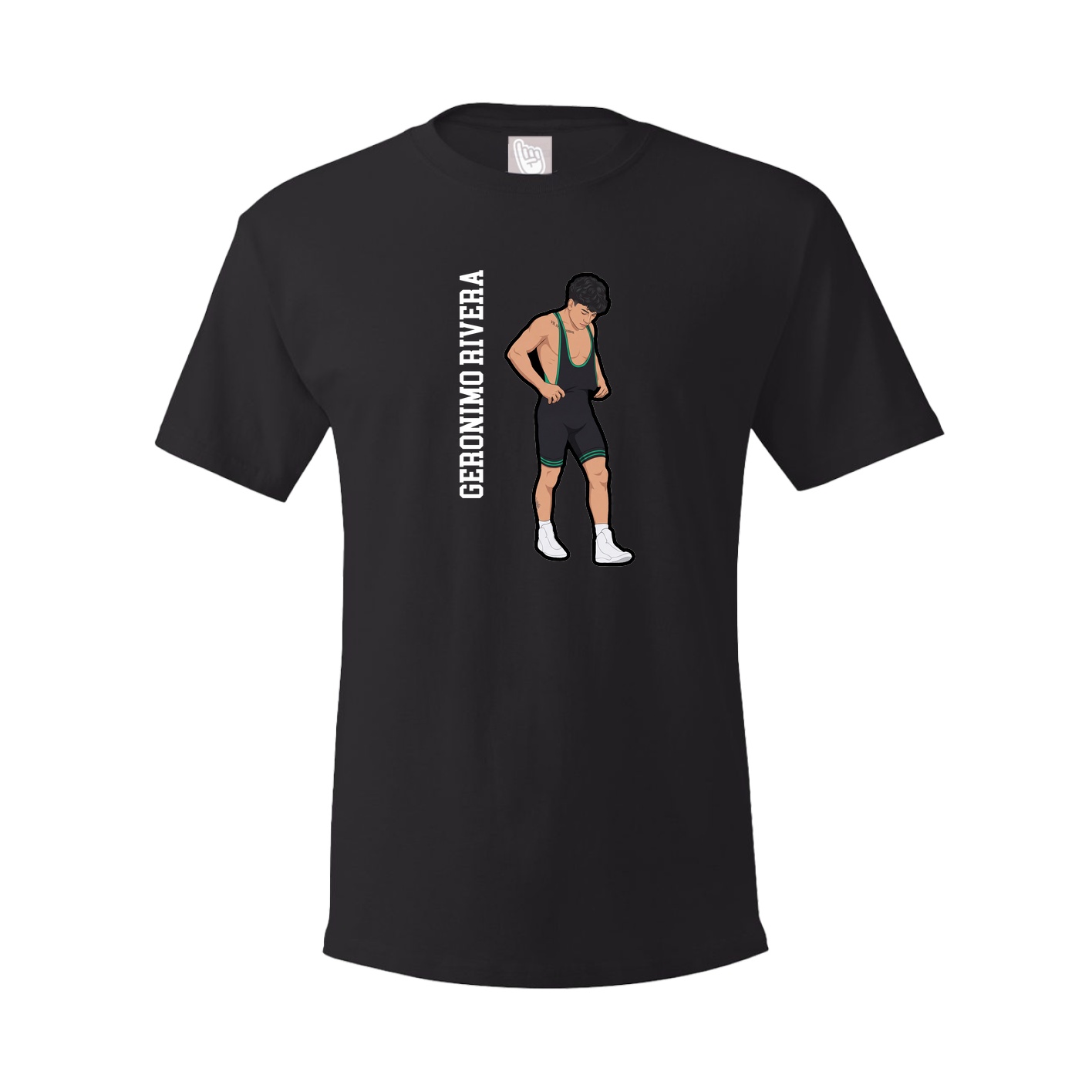 Tee — Name Vertical in Black