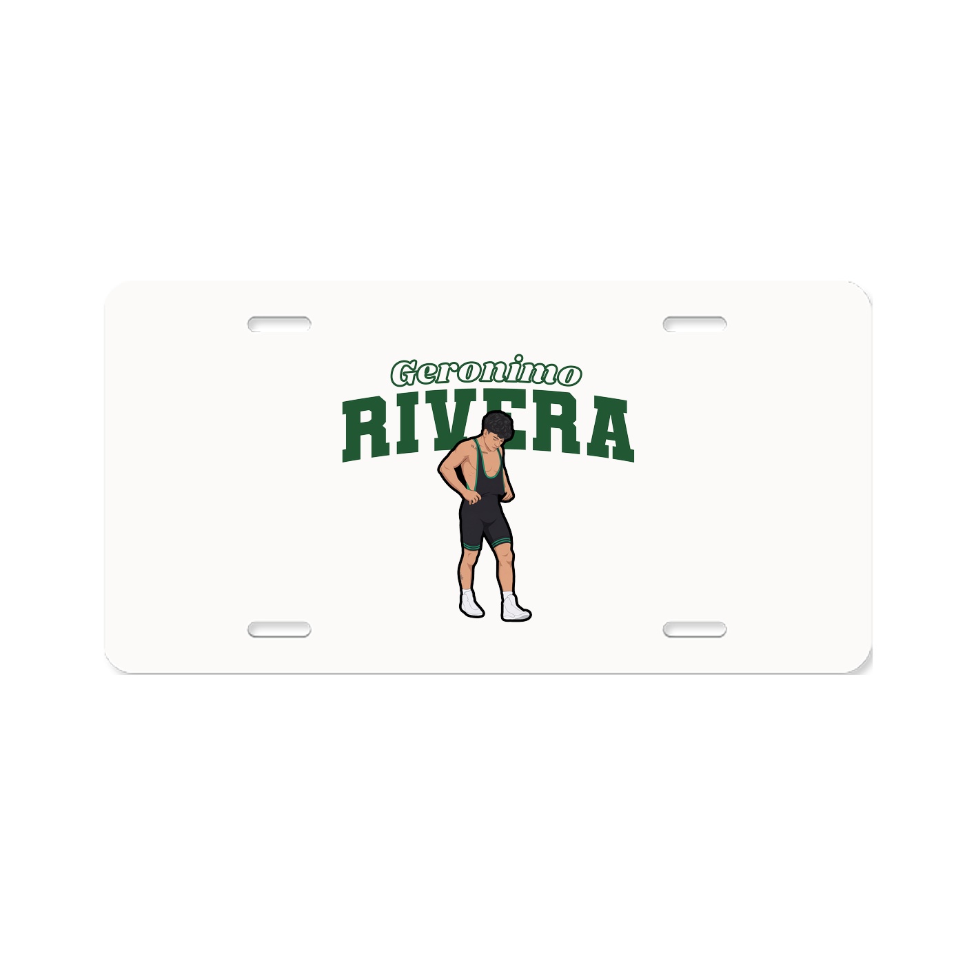 License Plate — Name Arch in Classic