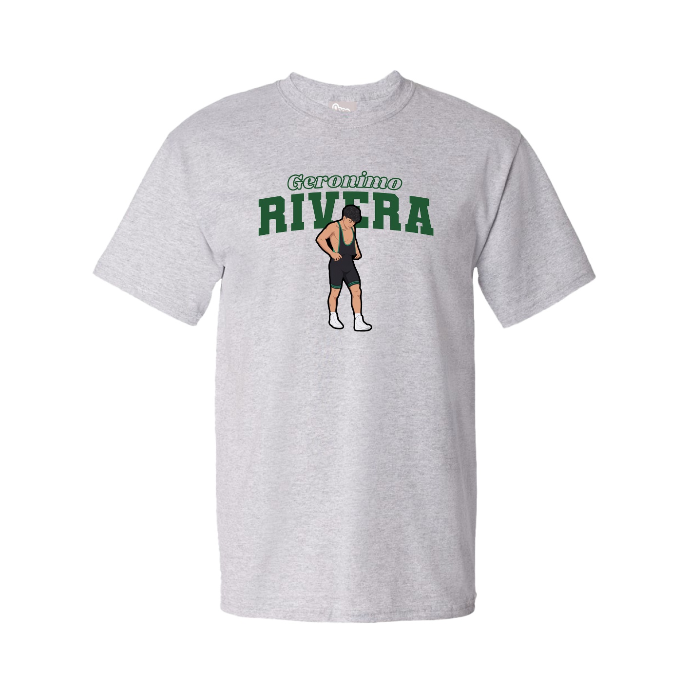 Youth Tee — Name Arch in Grey