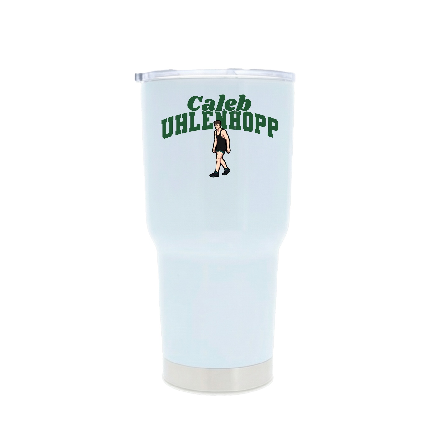 30oz Stainless Steel Tumbler — Signature Arch in White