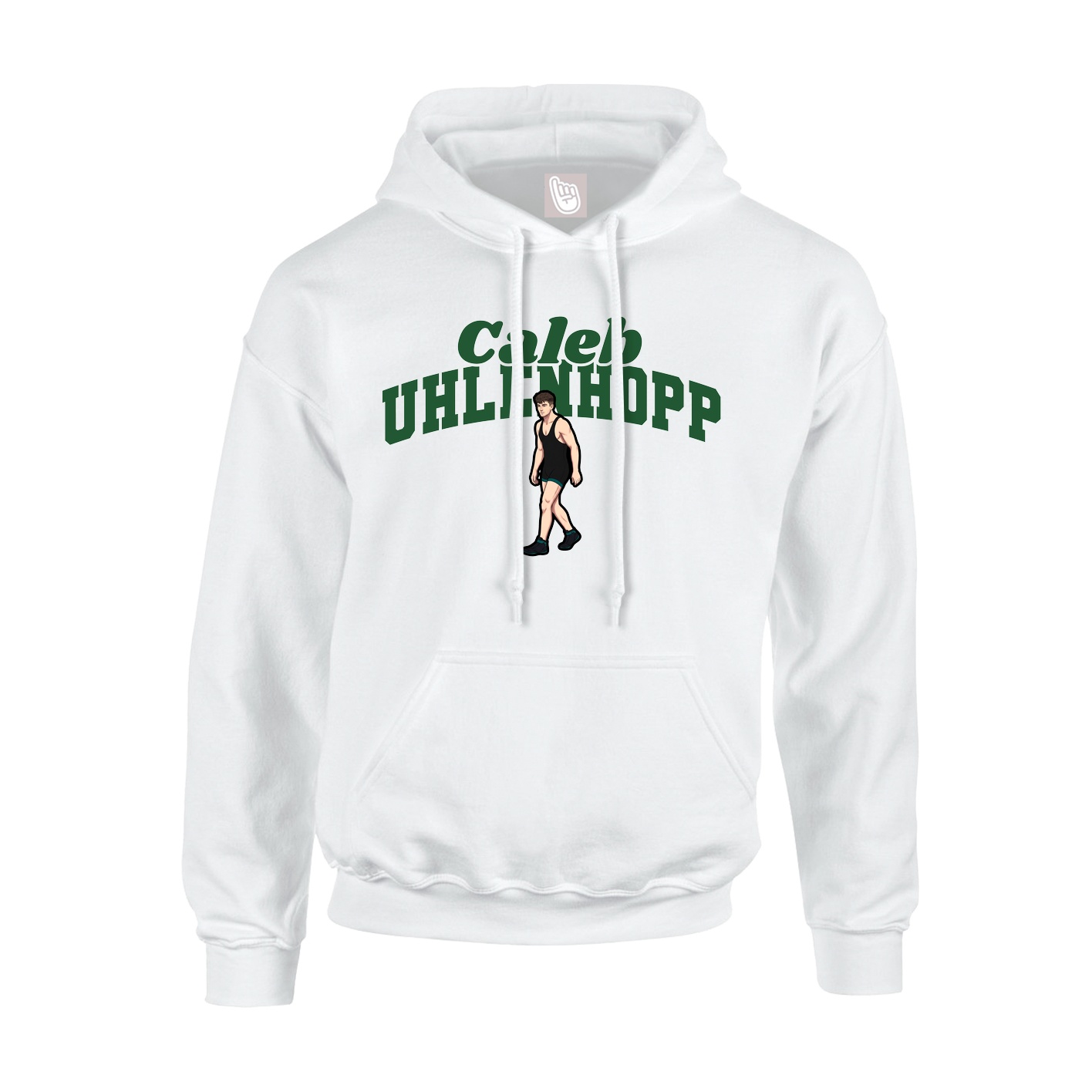 Youth Hoodie — Signature Arch in White