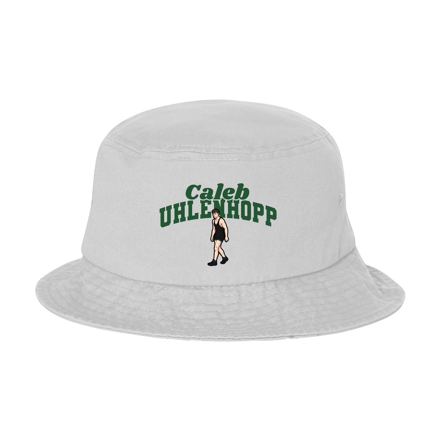 Bucket Cap — Signature Arch in White