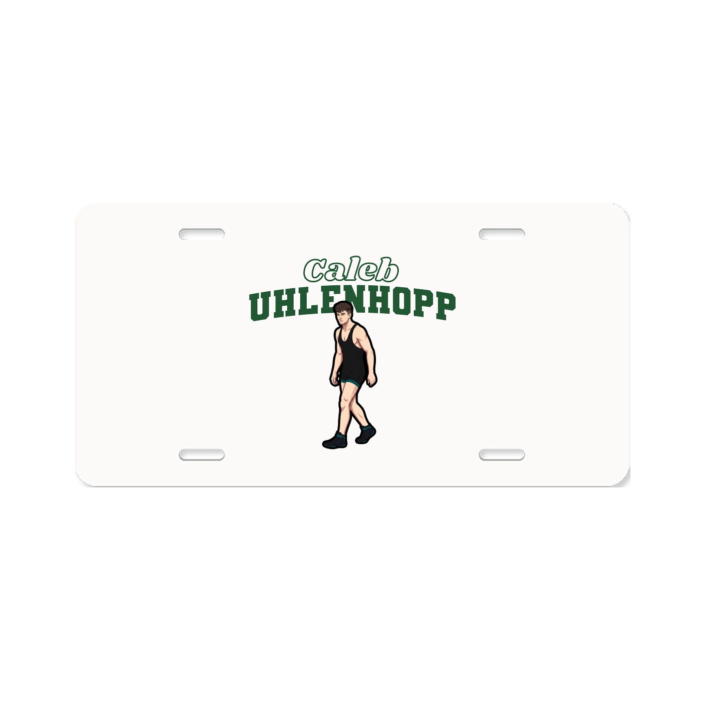 License Plate — Name Arch in Classic