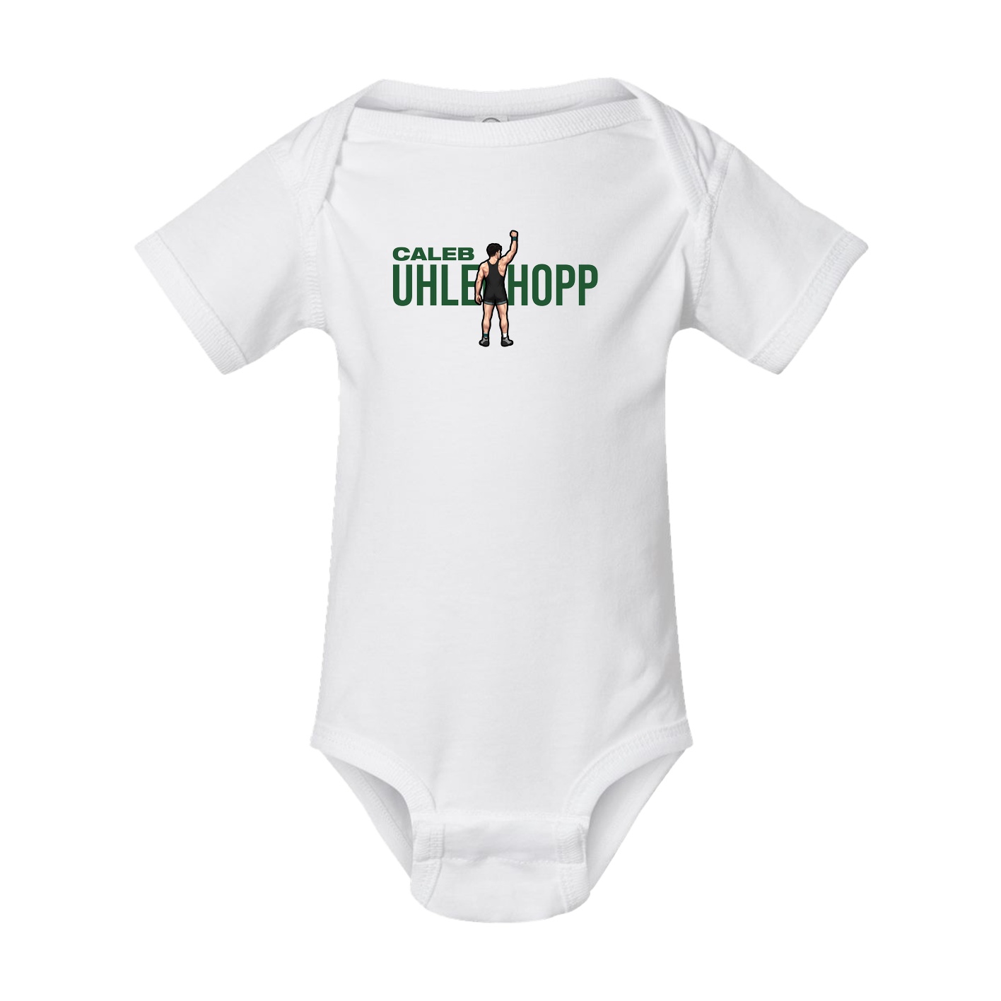 Baby Onesie — Player Name in White