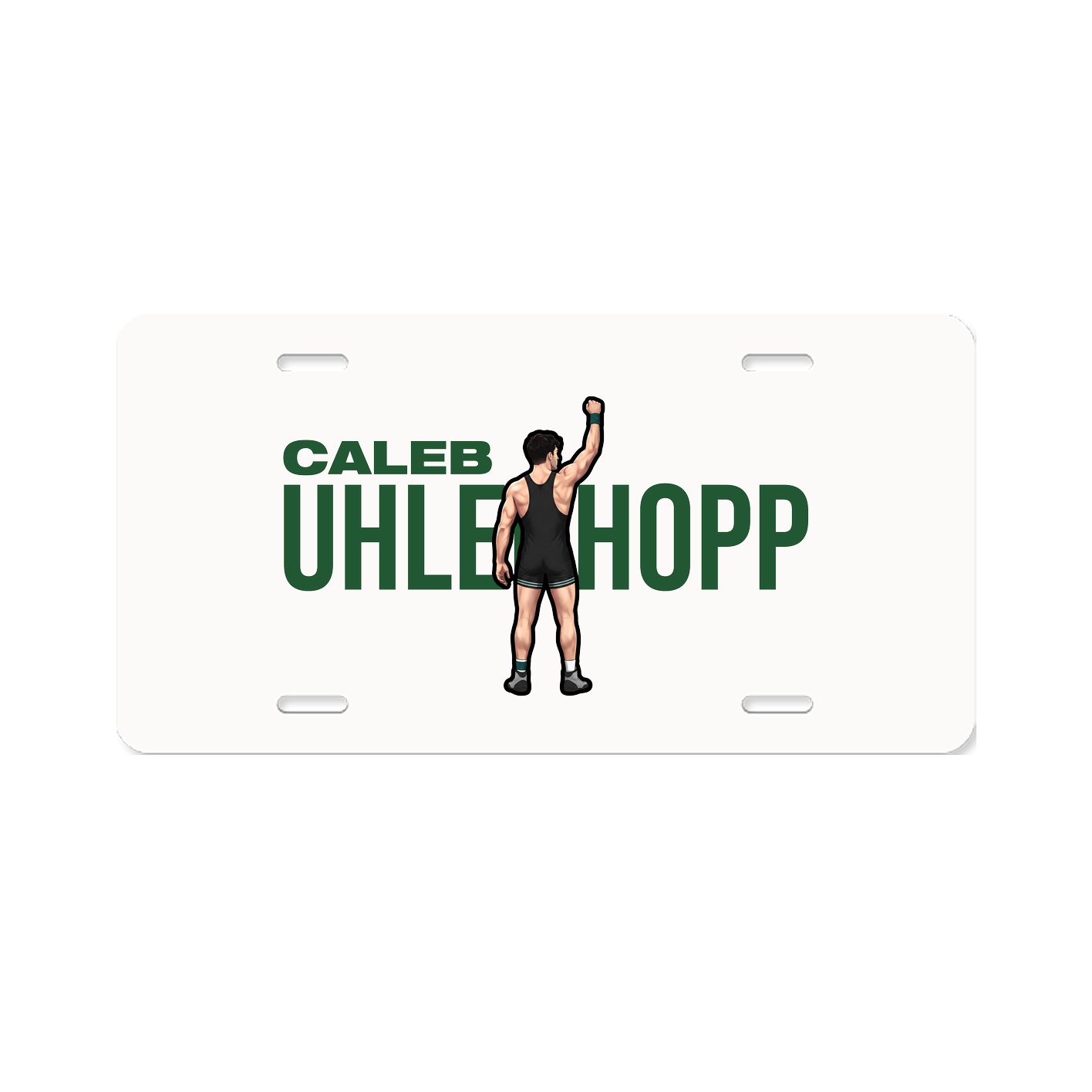License Plate — Player Name in Classic