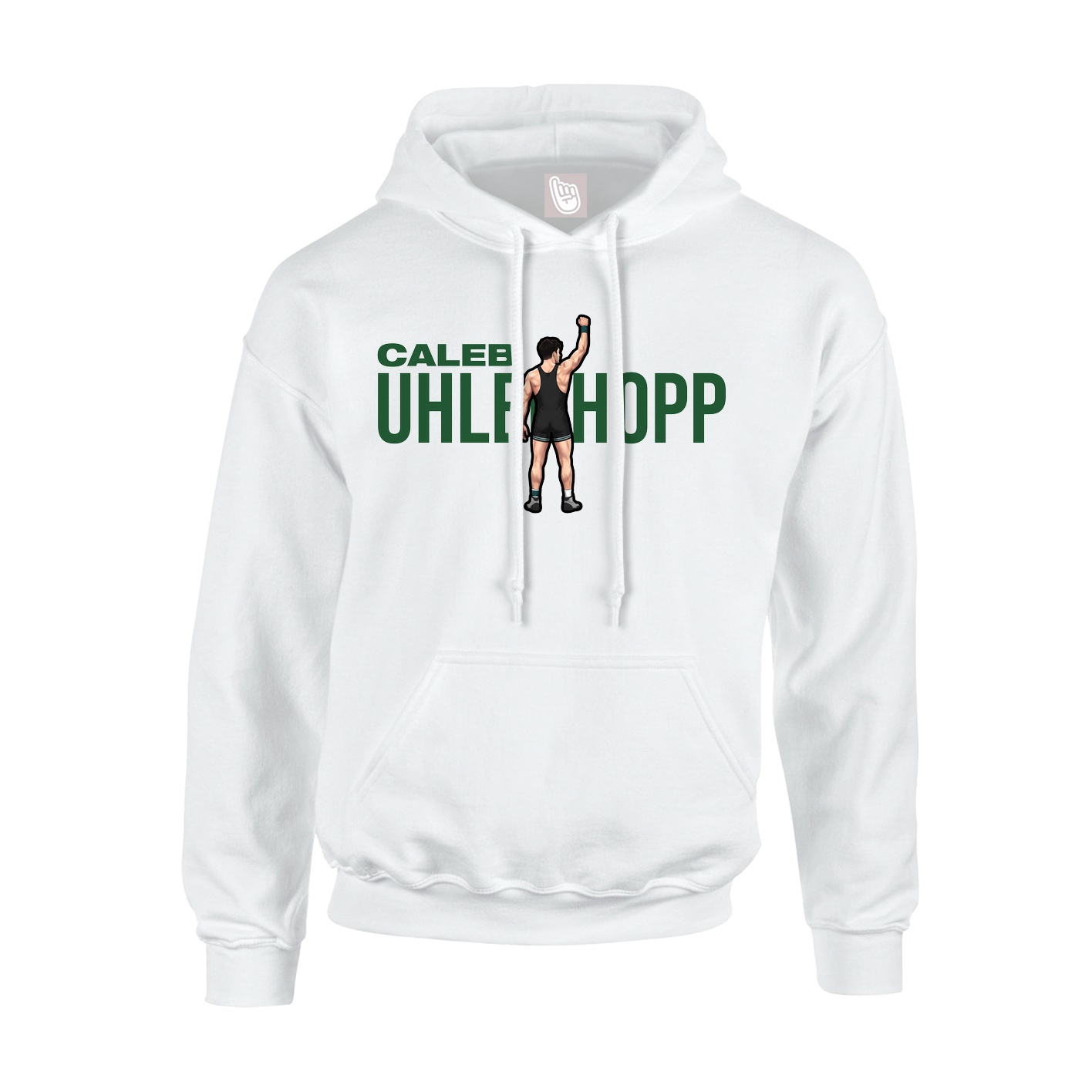 Youth Hoodie — Player Name in White
