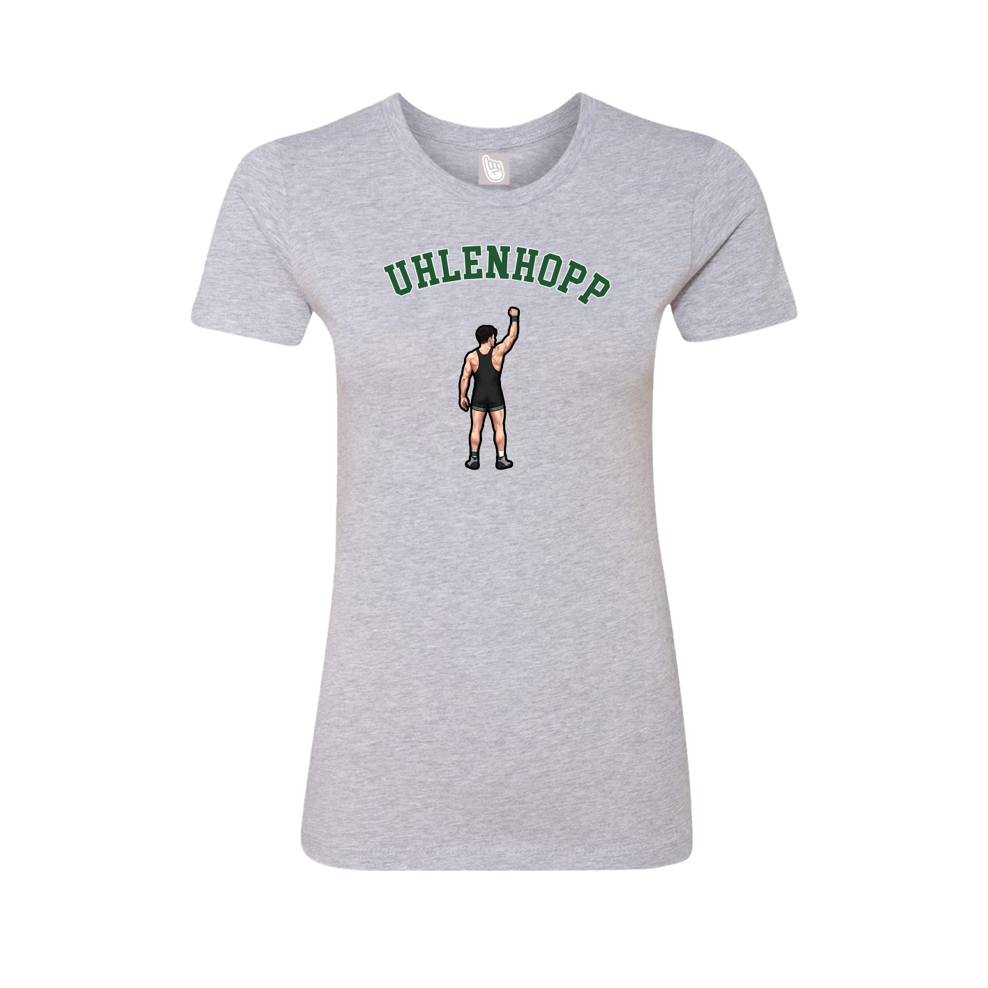 Fitted Women's Tee — Shirsey Arch in Grey