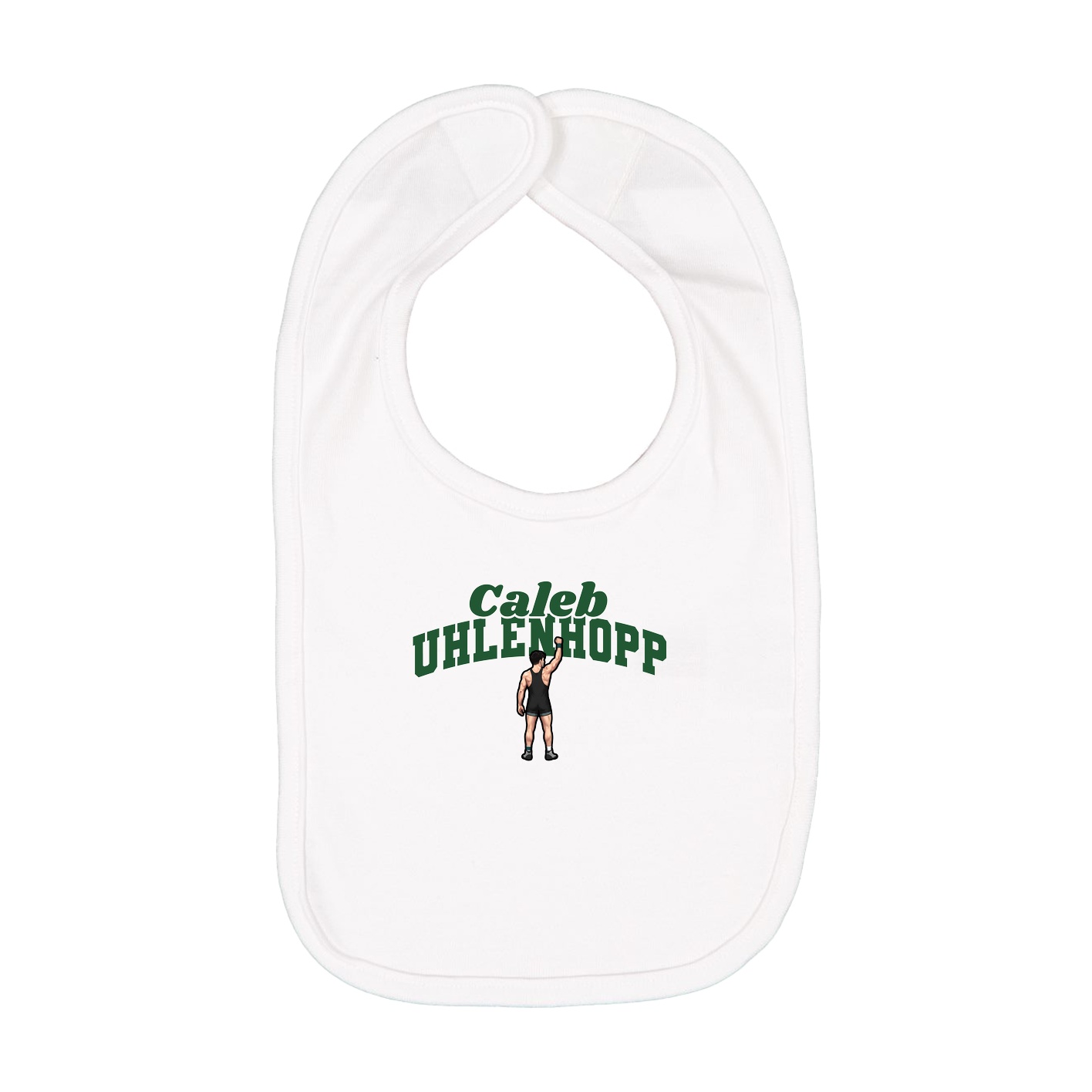 Infant Bib — Signature Arch in White