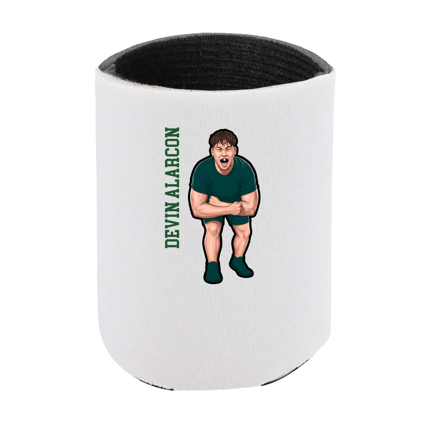 Can Holder — Name Vertical in White