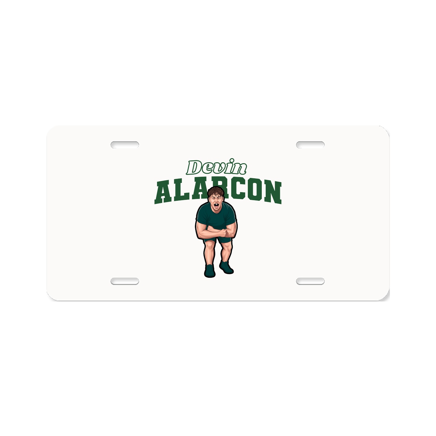 License Plate — Name Arch in Classic