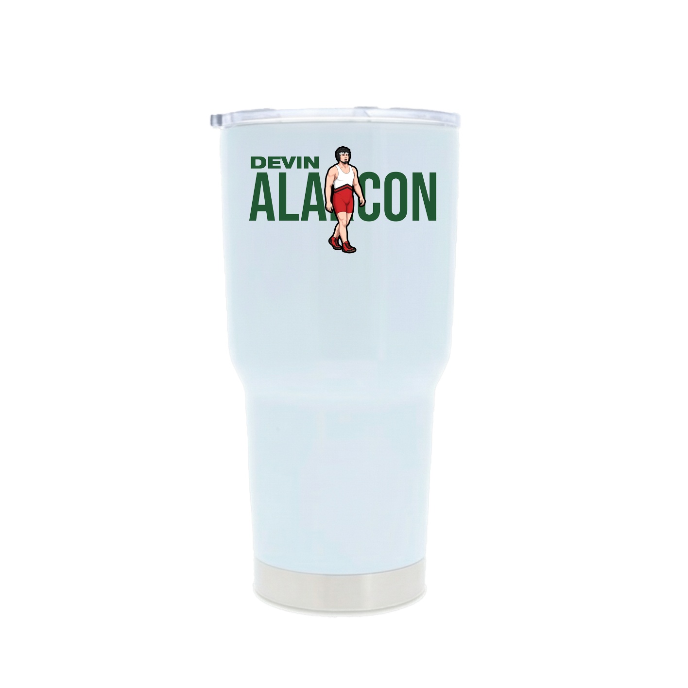 30oz Stainless Steel Tumbler — Player Name in White