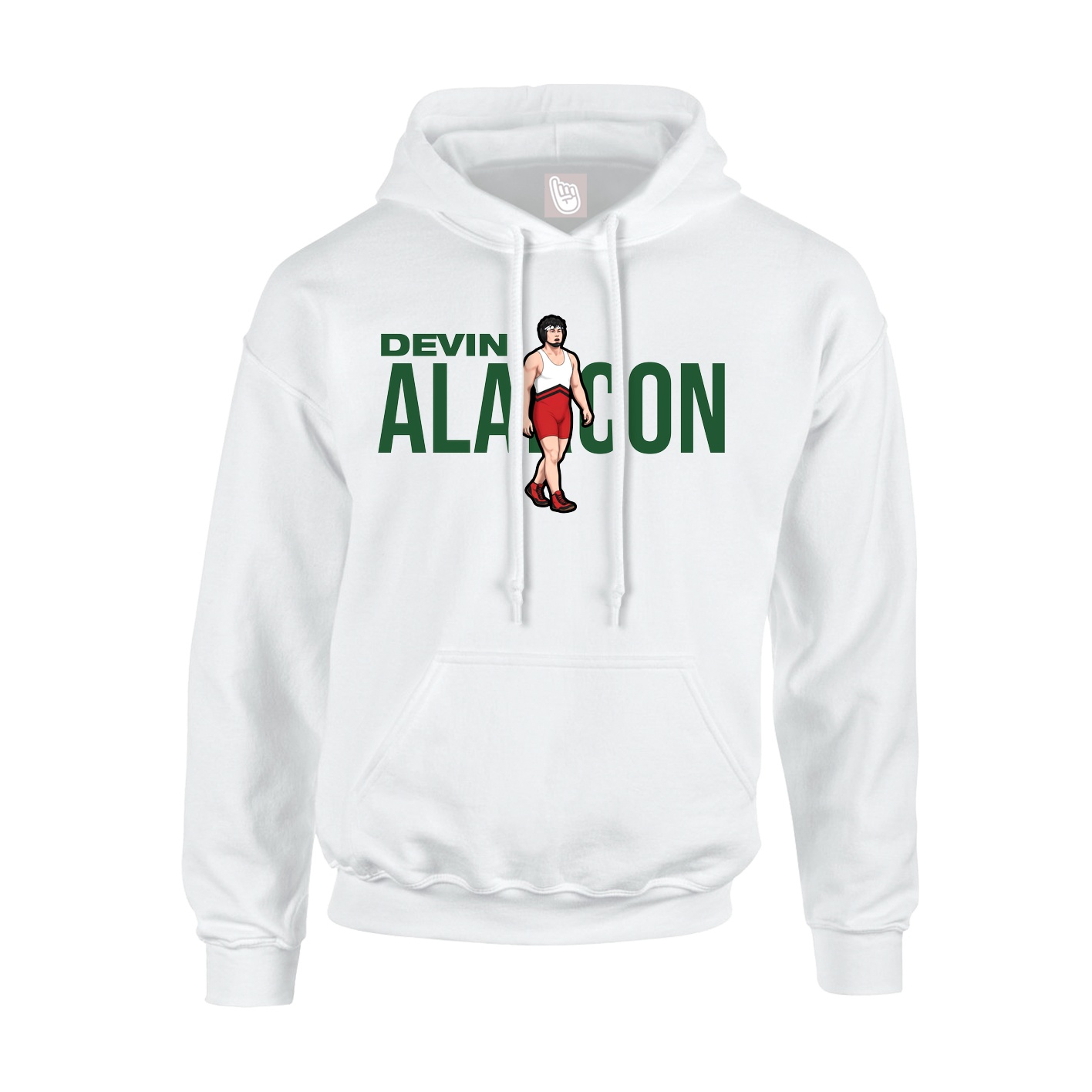 Youth Hoodie — Player Name in White