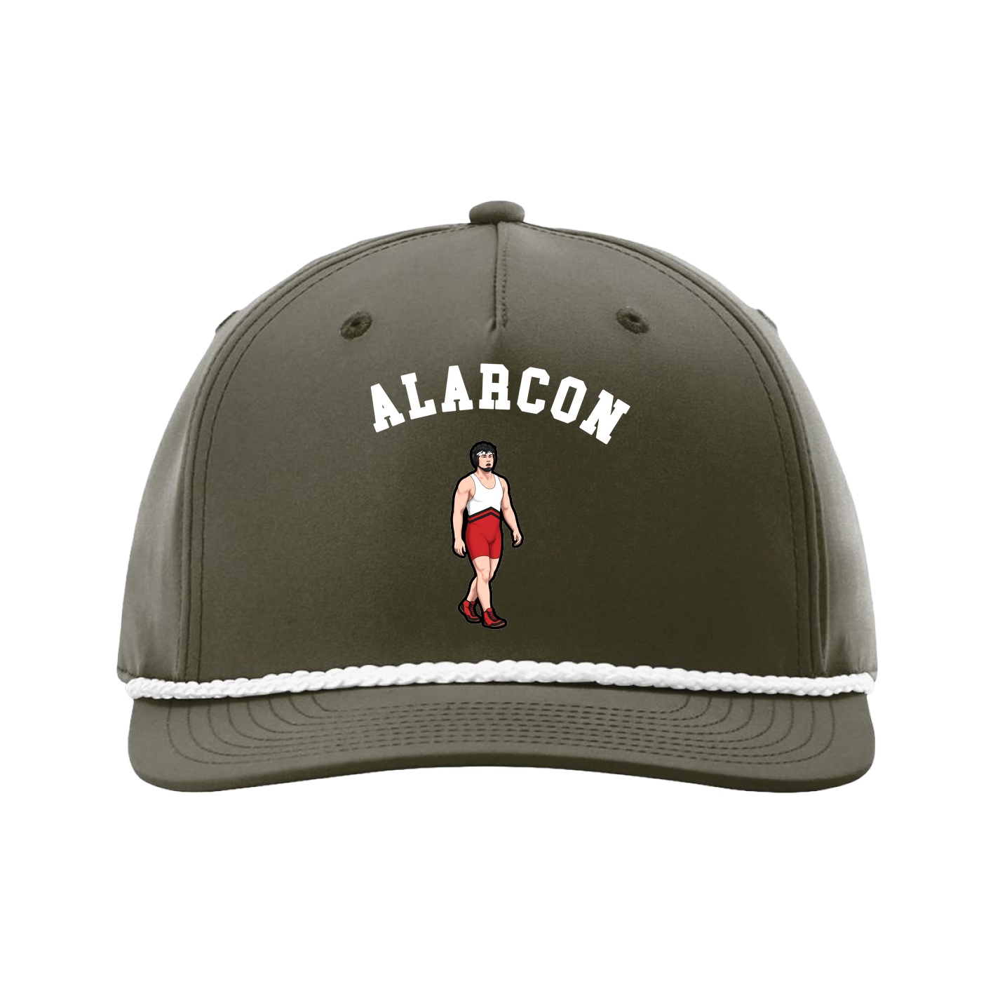 Five-Panel Classic Rope Cap — Shirsey Arch in Green