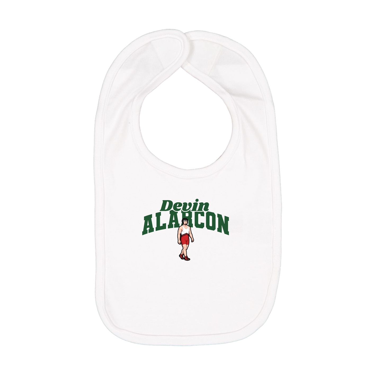 Infant Bib — Signature Arch in White