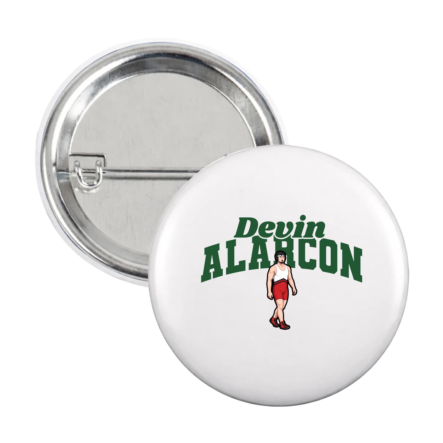 Game Day Button — Signature Arch in White