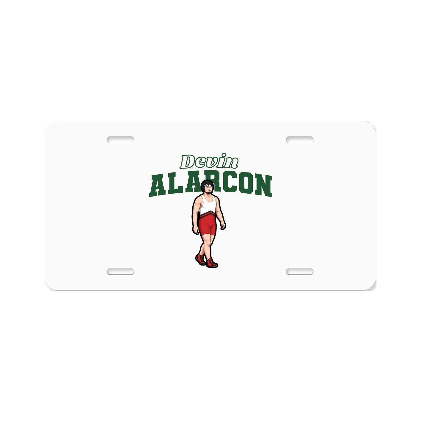 License Plate — Name Arch in Classic