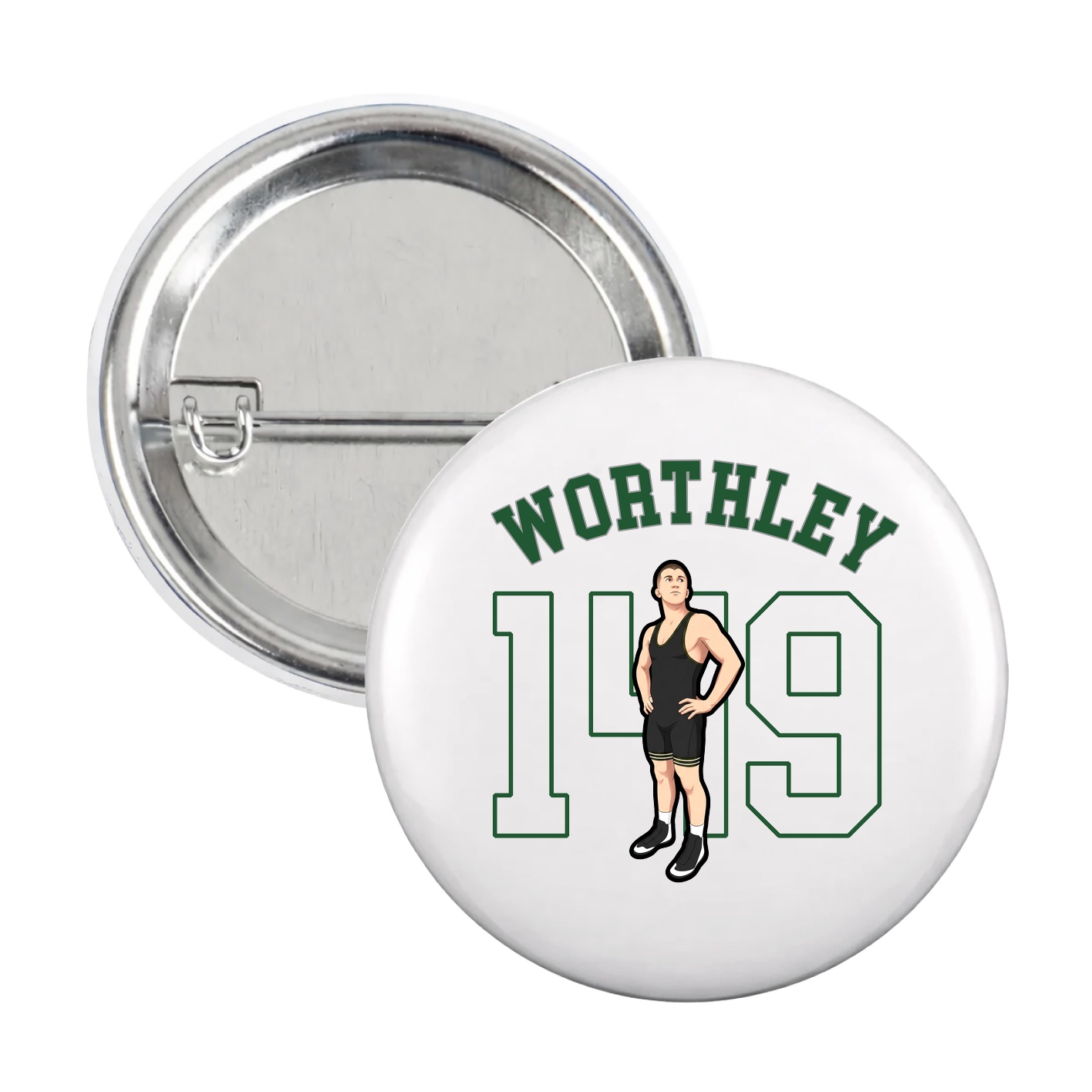 Game Day Button — Shirsey Arch in White