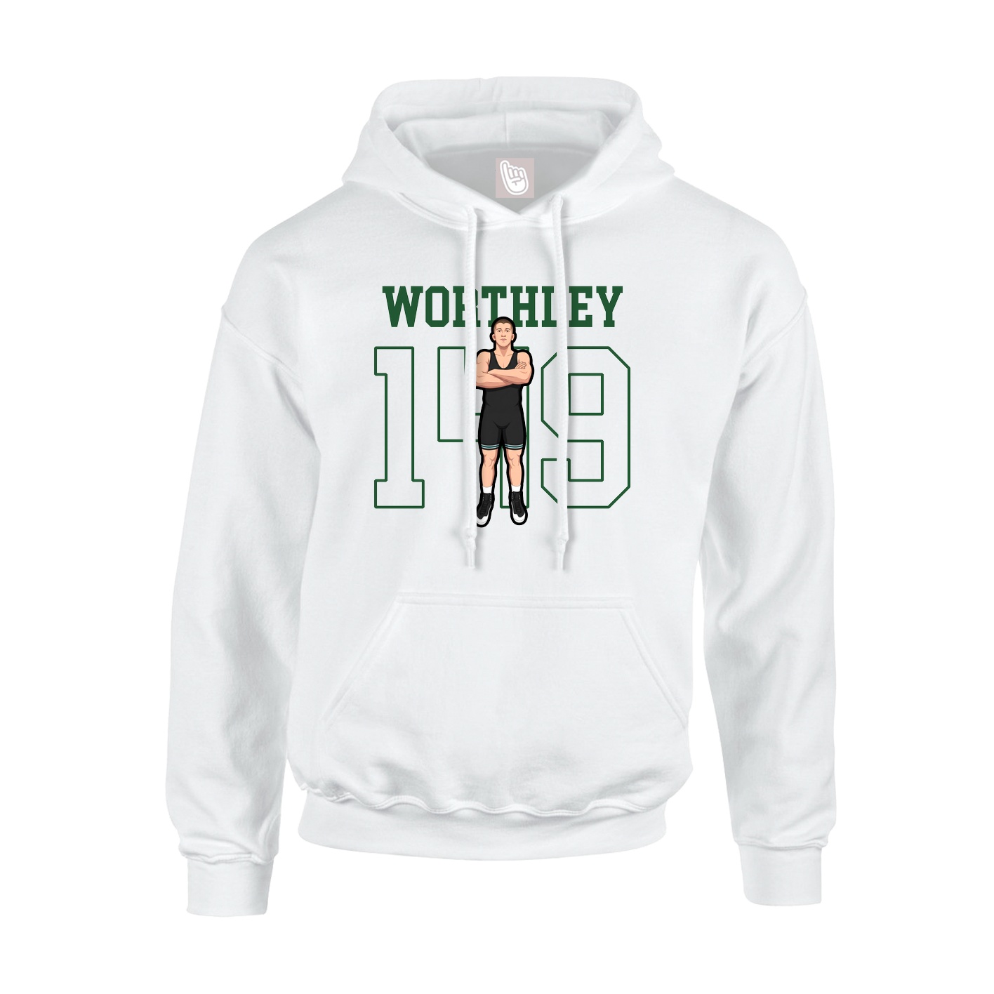 Hoodie — Shirsey in White