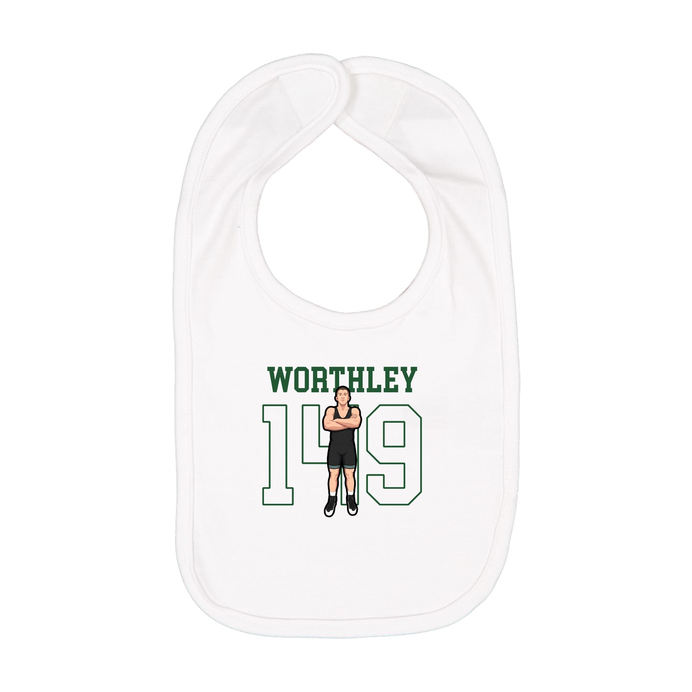 Infant Bib — Shirsey in White