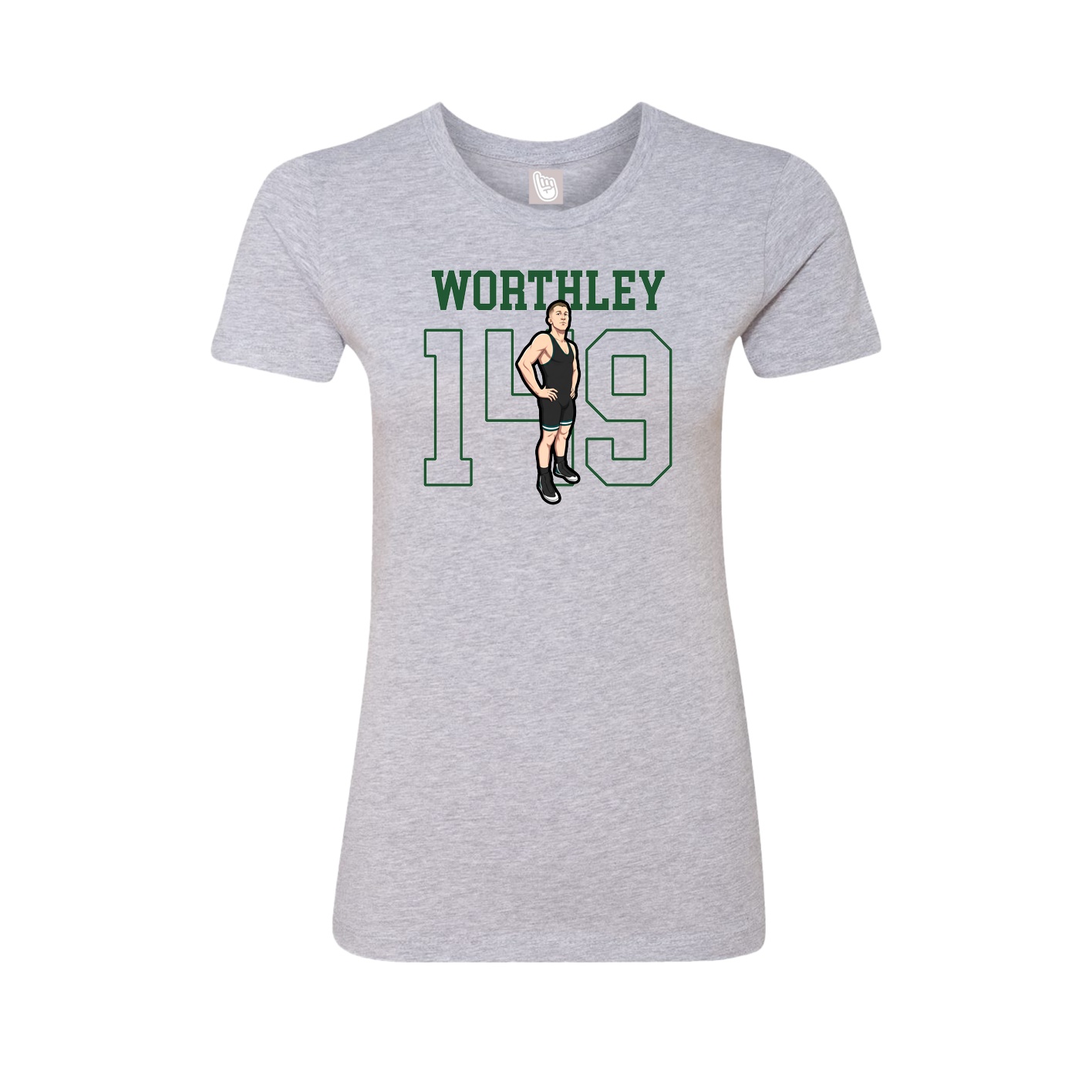 Fitted Women's Tee — Shirsey in Grey