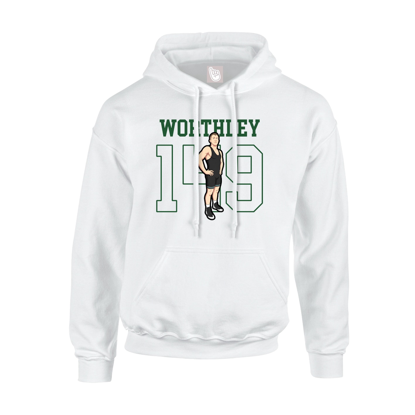 Hoodie — Shirsey in White