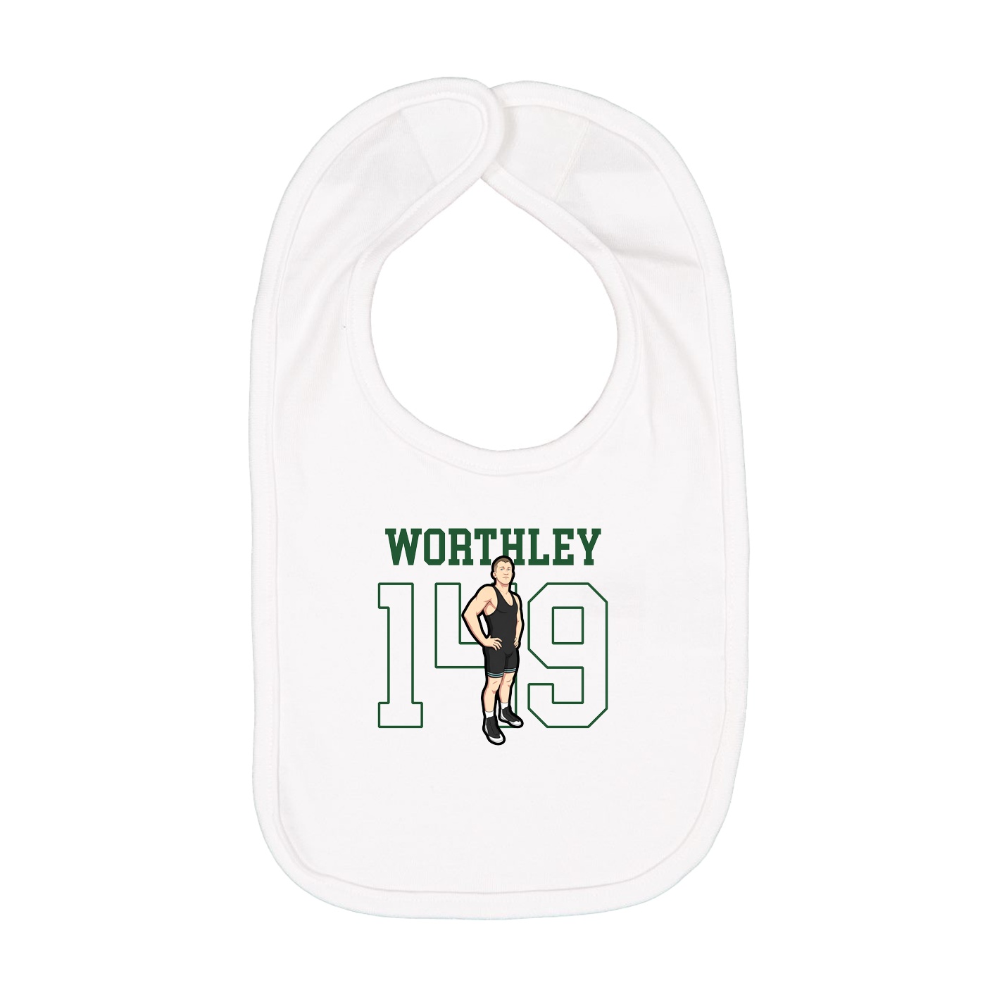 Infant Bib — Shirsey in White
