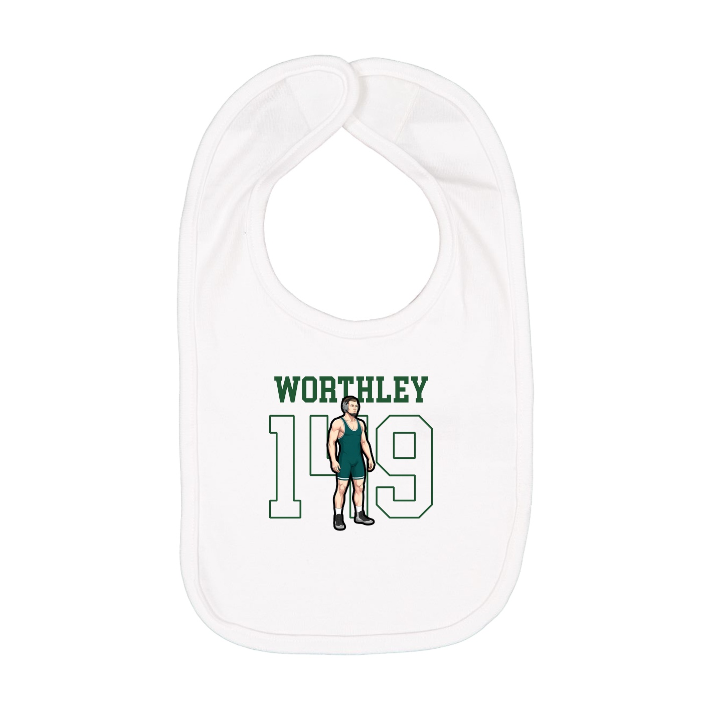 Infant Bib — Shirsey in White