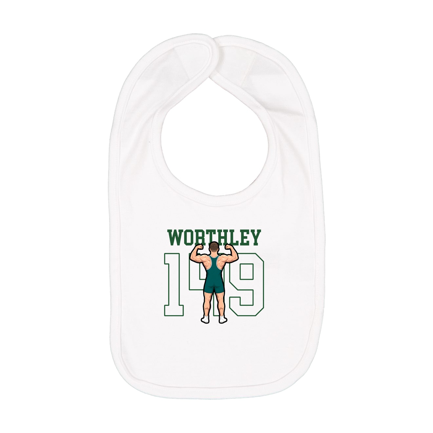 Infant Bib — Shirsey in White
