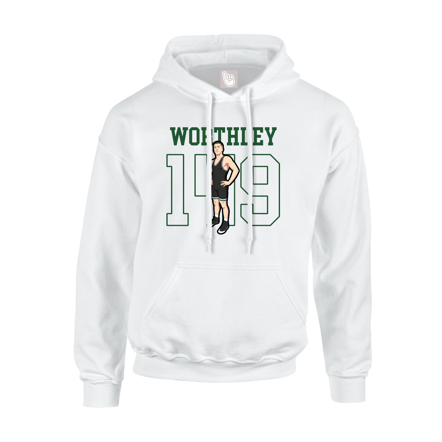 Hoodie — Shirsey in White