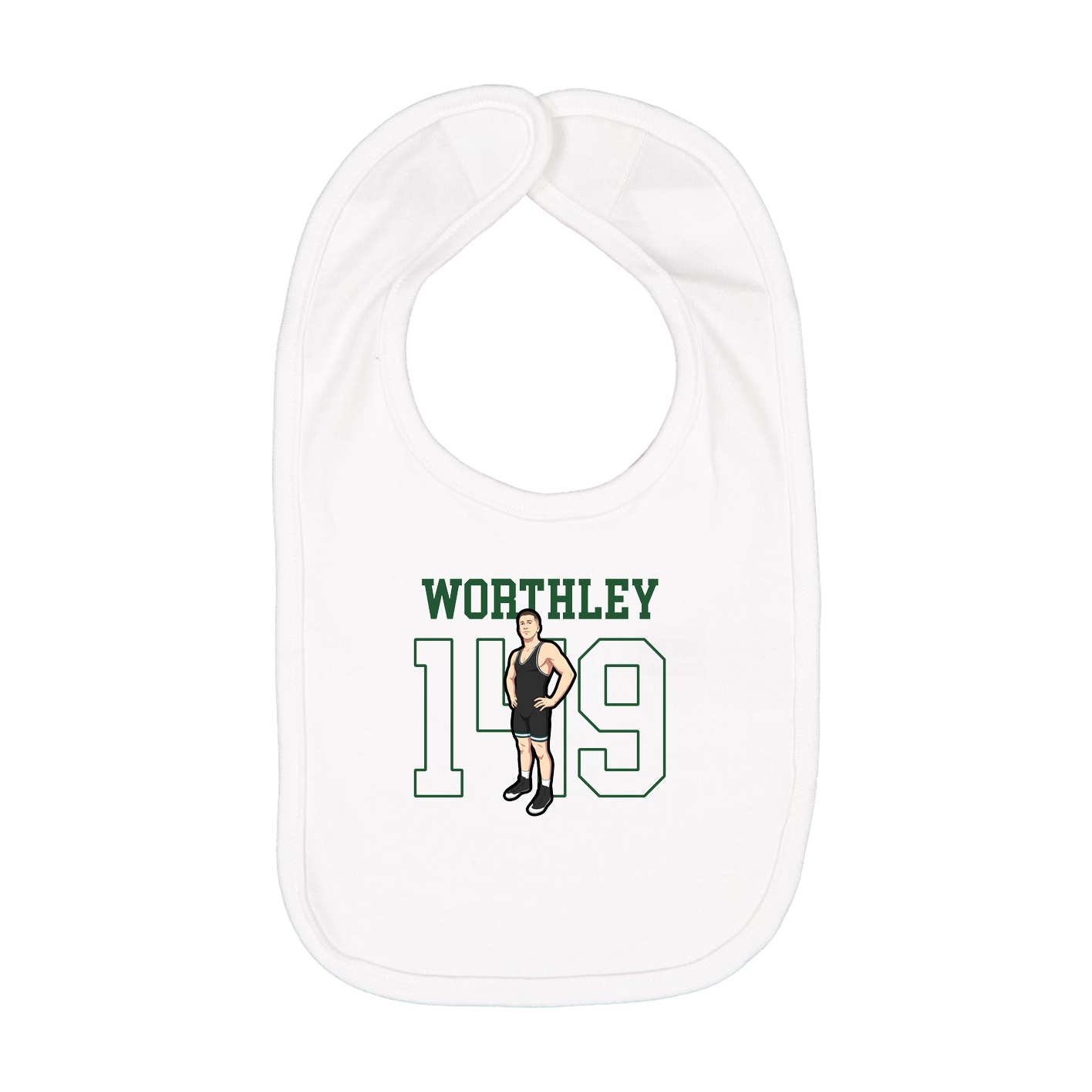 Infant Bib — Shirsey in White