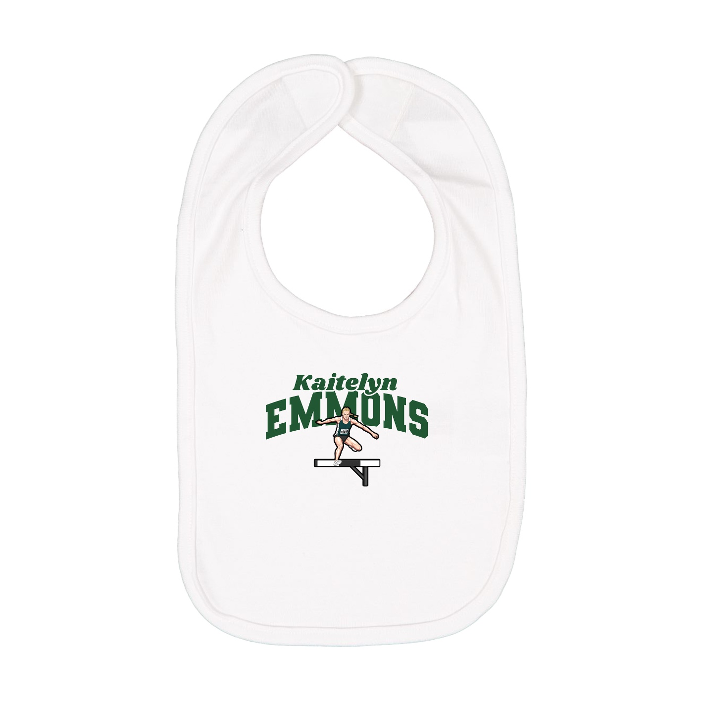 Infant Bib — Signature Arch in White