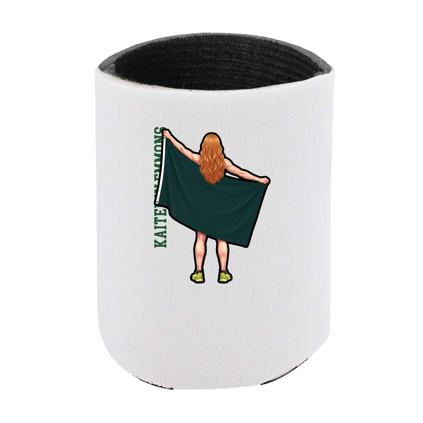Can Holder — Name Vertical in White