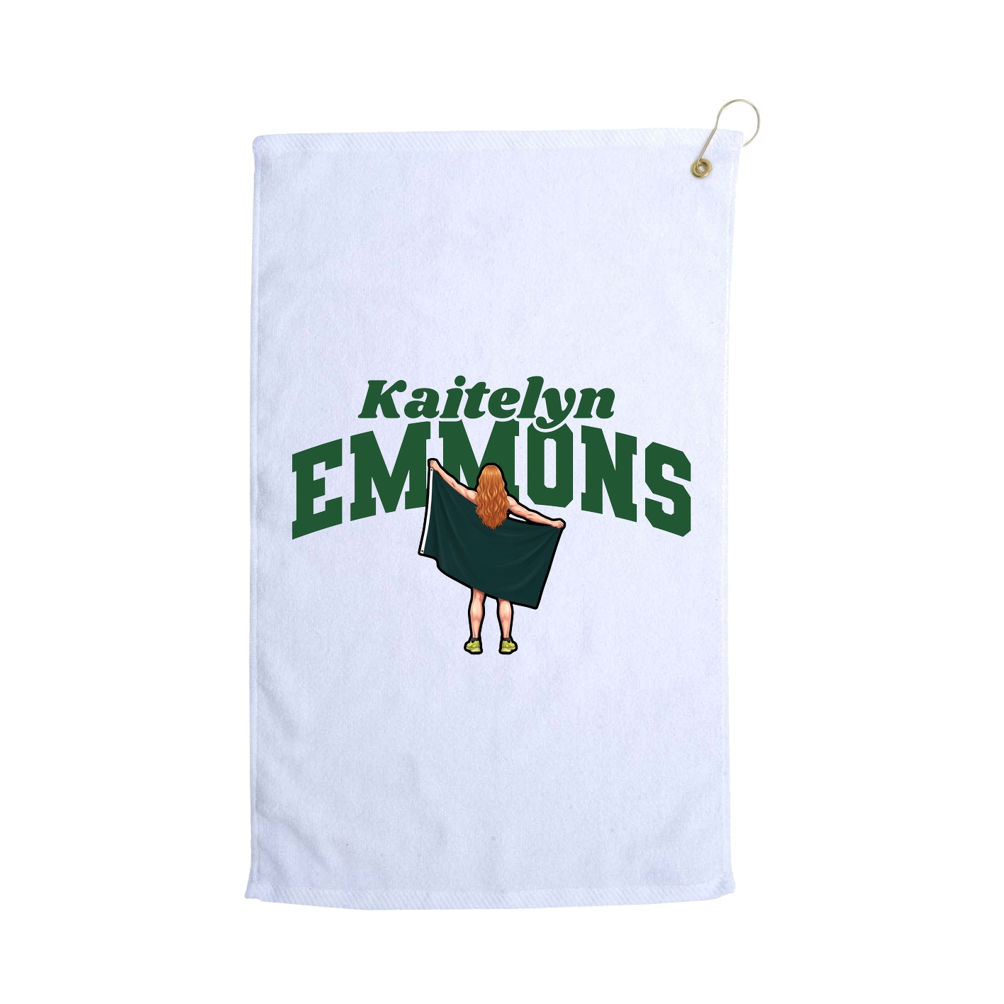 Golf Towel — Signature Arch in White