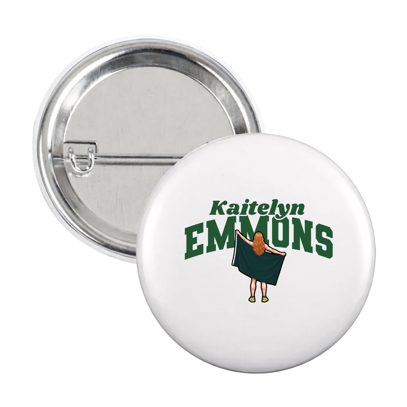 Game Day Button — Signature Arch in White