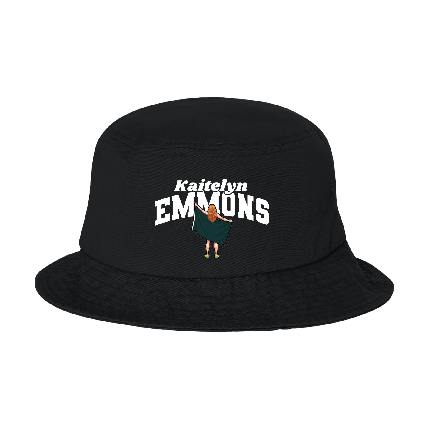 Bucket Cap — Signature Arch in Black