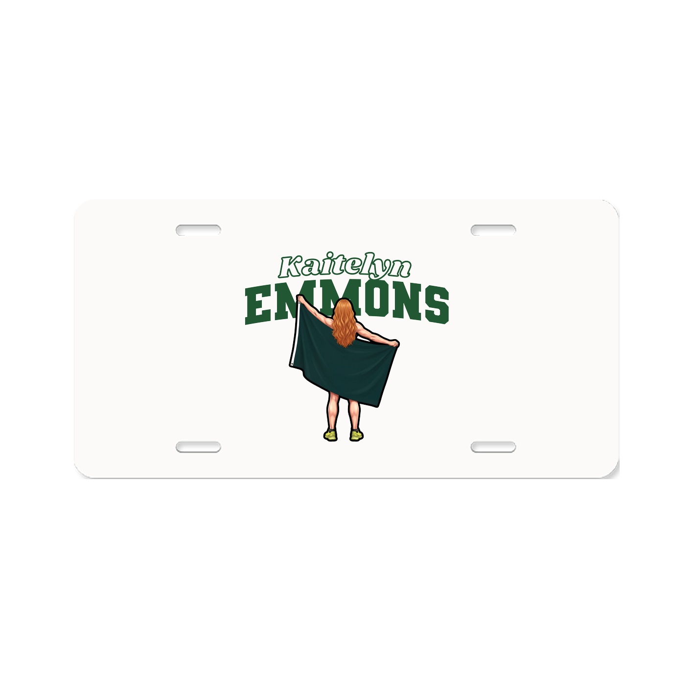 License Plate — Name Arch in Classic