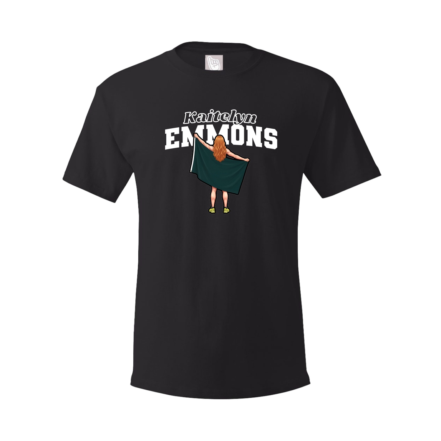 Youth Tee — Name Arch in Black