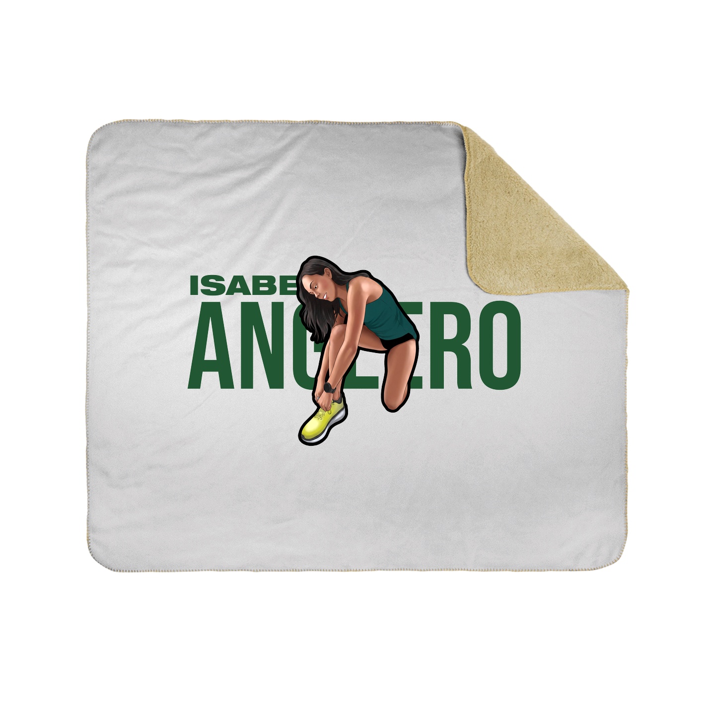 Throw Blanket — Player Name in White