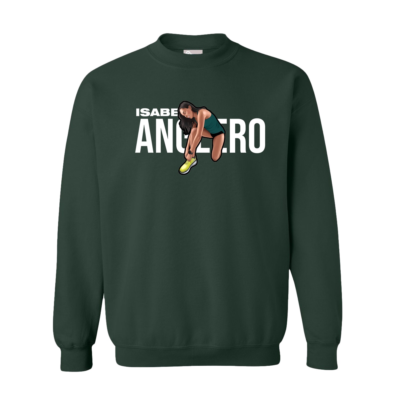 Fleece Crew — Player Name in Green