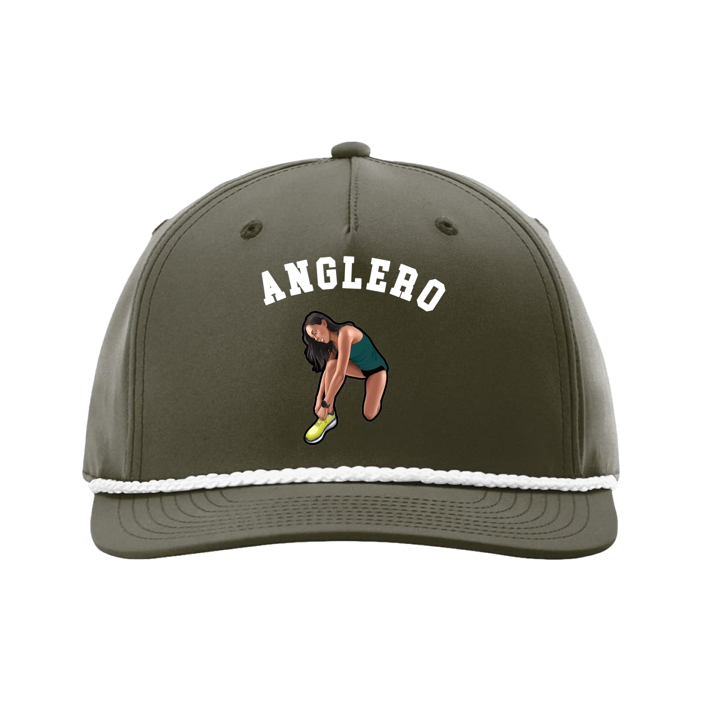 Five-Panel Classic Rope Cap — Shirsey Arch in Green