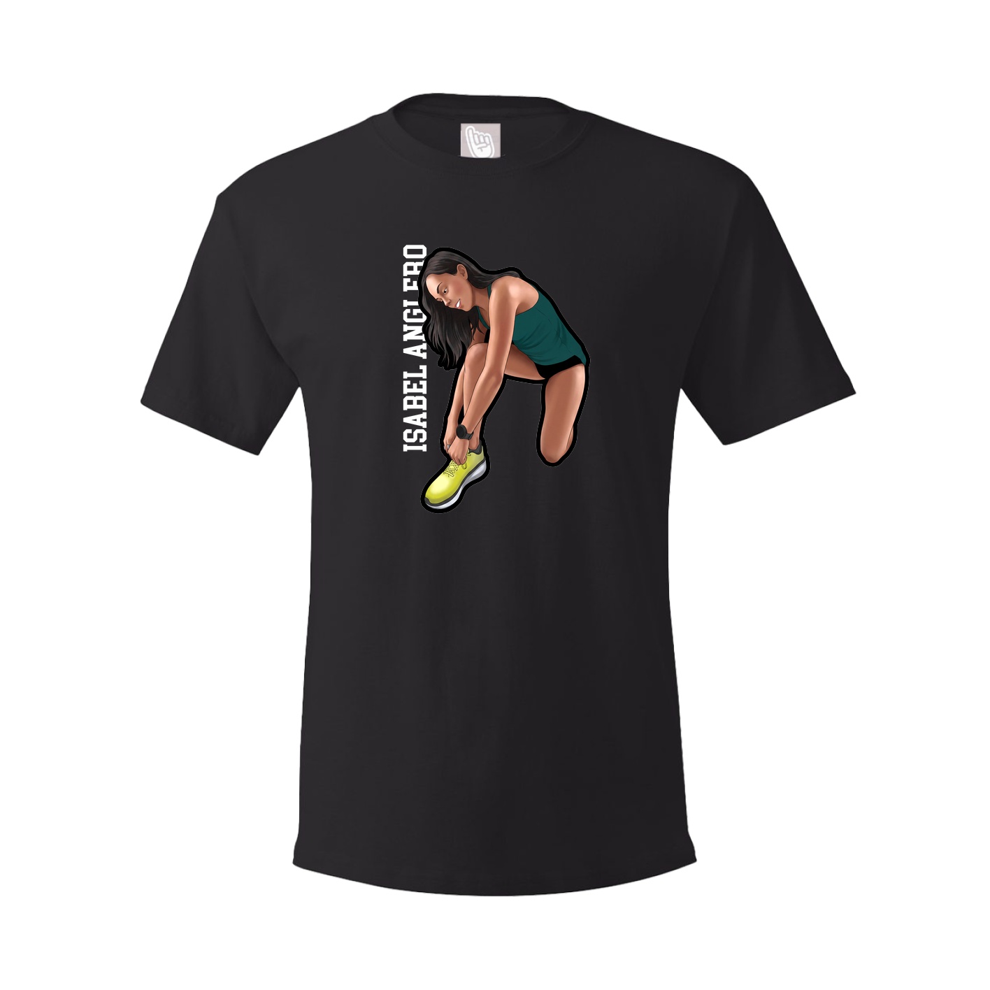 Tee — Name Vertical in Black